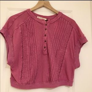 Free People Roxy Tee - Lilac Wine